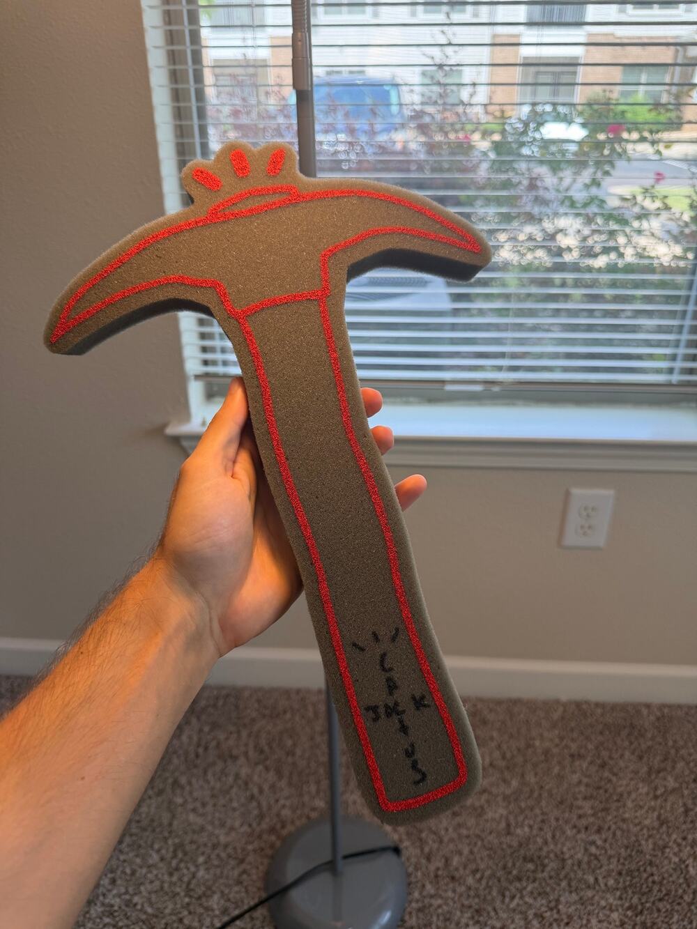 Travis Scott X Diamond Jack FORTNITE Foam Pickaxe ⛏️ 15”x10”x1”